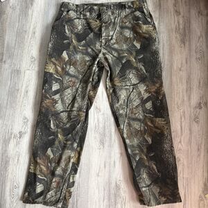 Carhartt Camo Pants Mens 44x34 Camo B158 CMO Realtree Dungaree Carpenter Hunting